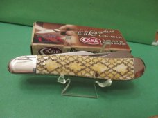 Case XX2009 Rattle Snake Bone Dogleg Trapper Pattern # 6240 SS