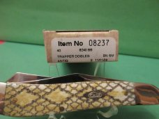 Case XX2009 Rattle Snake Bone Dogleg Trapper Pattern # 6240 SS