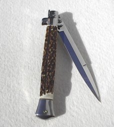 NEW FRANK BELTRAME 11" GENUINE STAG ITALIAN STILETTO