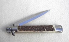 NEW FRANK BELTRAME 11" GENUINE STAG ITALIAN STILETTO