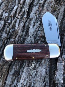 GEC NORTHFIELD 452112 KING WOOD ROUGHNECK JACK #23 OF 25 MADE 1095 CARBON STEEL KNIVE 