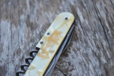 Italian Souvenir Knife Cracked Ice SAK Style 6 Functions Sterlie Ricordo Di Venezia Never Used