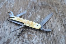 Italian Souvenir Knife Cracked Ice SAK Style 6 Functions Sterlie Ricordo Di Venezia Never Used