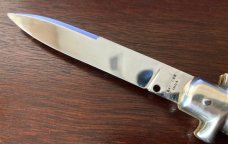 Bargeon Medium Size Stiletto, Rare FRANCE Marking, 8 1/2 Inch, Red Dot Safety, 1960's Production 