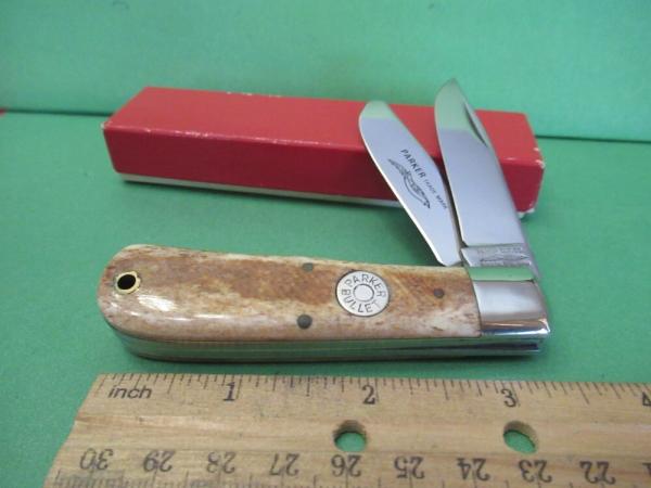 Parker Cut Co. Smooth Brown Bone Bullet Trapper 