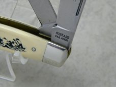 Schrade USA SC505 Scrimshaw Nautical Whale Series Stockman Knife in Box