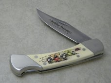 Schrade + USA SC507 Scrimshaw Rolling Thunder Collection Lockback Knife & Pouch in Box