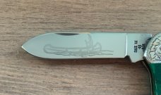 CASE Custom One of a Kind Canoe opal/Mop Etched Bolsters