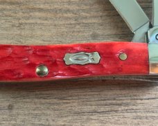 CASE Peanut Red Handles Ichthus Shield