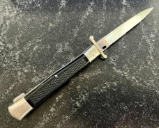 Rare Begon Swinguard, Lockback Stiletto Switchblade Knife, Made In France, Used 