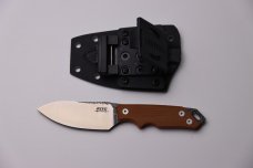 REVO Knives RJ1 Journey Fixed Blade Knife 3.875" Two-Tone Drop Point, Coyote Brown G10 Handles,