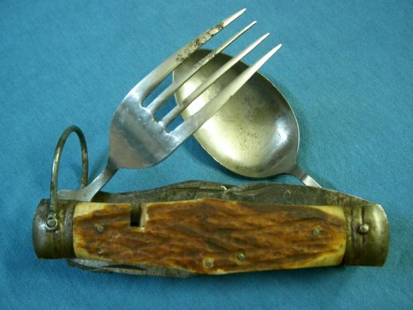 VINTAGE JAPAN 11 BLADE BONE HANDLE CAMP CAMPING SURVIVAL HOBO FORK FOLDING POCKET KNIFE KNIVES OLD VINTAGE JAPAN 11 BLADE BONE HANDLE CAMP CAMPING SURVIVAL HOBO FORK FOLDING POCKET KNIFE KNIVES OLD