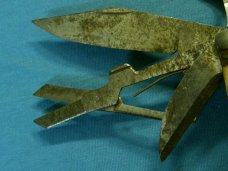 VINTAGE JAPAN 11 BLADE BONE HANDLE CAMP CAMPING SURVIVAL HOBO FORK FOLDING POCKET KNIFE KNIVES OLD