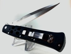 Cold Steel 26SP-BKBK Ti-Lite Folding Knife 4" Black Plain Blade, Black Zy-Ex Handles #183