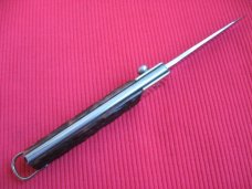 Rare Vintage Solingen Cutlery Germany Slide Button Bone Switchblade Knife