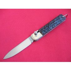 Rare Vintage Solingen Cutlery Germany Slide Button Bone Switchblade Knife