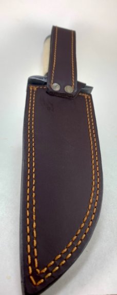 Buck & Bear 6.5” Damascus Fixed Blade Knife/Sheath #958