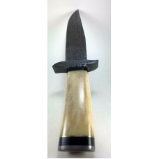Buck & Bear 6.5” Damascus Fixed Blade Knife/Sheath