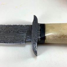 Buck & Bear 6.5” Damascus Fixed Blade Knife/Sheath #958