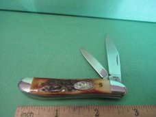 Case XX 1988 Raised Letter Shield Stag Peanut Pattern # 5220 