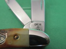 Case XX 1988 Raised Letter Shield Stag Peanut Pattern # 5220 