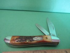 Case XX 1988 Raised Letter Shield Stag Peanut Pattern # 5220 
