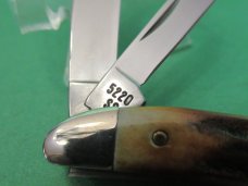 Case XX 1988 Raised Letter Shield Stag Peanut Pattern # 5220 