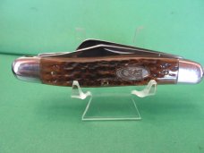 Case XX 1987 Raised Letter Shield Bone Stockman Pattern # 6347 HP