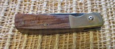 Jay Bigler wood and brass folding knife