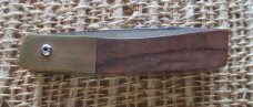 Jay Bigler wood and brass folding knife