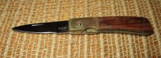 Jay Bigler wood and brass folding knife