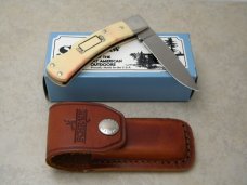 Schrade + USA SC515 Scrimshaw Rolling Thunder Collection Lockback Knife & Pouch in Box