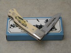 Schrade + USA SC513 Scrimshaw Rolling Thunder Collection Lockback Knife in Box