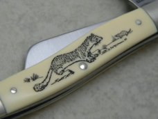 Schrade + USA SC505 Weasel Scrimshaw Stockman Knife in Box