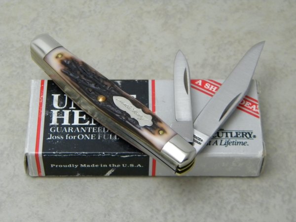 Schrade + USA 833UH Uncle Henry Staglon Prairie Jack Knife in Box