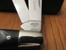 Canal Street Cutlery Ebony 4" Serpentine Stockman # 3151343 Made for AAPK