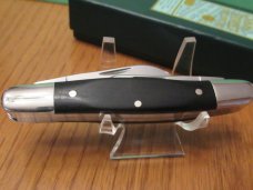 Canal Street Cutlery Ebony 4" Serpentine Stockman # 3151343 Made for AAPK