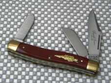 Schrade Walden Daniel Boone Commemorative Stockman Knife and Coin in Box