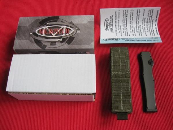 Microtech HALO 2006 Black Tactical Olive Green OTF Switchblade Knife - New In Box w/Paperwork !