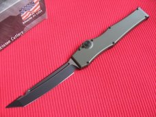 Microtech HALO 2006 Black Tactical Olive Green OTF Switchblade Knife - New In Box w/Paperwork !