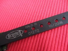 Microtech HALO 2006 Black Tactical Olive Green OTF Switchblade Knife - New In Box w/Paperwork !
