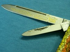 VINTAGE FIGHTING ROOSTER WOLVERINE 039 FRANK BUSTER FANCY PILLBUSTER FOLDING POCKET KNIFE KNIVES OLD