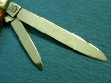 VINTAGE FIGHTING ROOSTER WOLVERINE 039 FRANK BUSTER FANCY PILLBUSTER FOLDING POCKET KNIFE KNIVES OLD