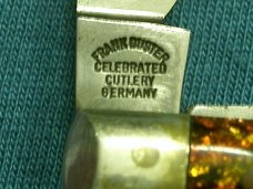 VINTAGE FIGHTING ROOSTER WOLVERINE 039 FRANK BUSTER FANCY PILLBUSTER FOLDING POCKET KNIFE KNIVES OLD