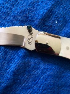 Custom Made MOP Gentleman's Folding Knife 