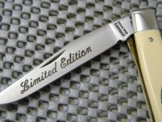 Schrade + USA SC503 Limited Edition Scrimshawed Slimline Trapper Linerlock Knife