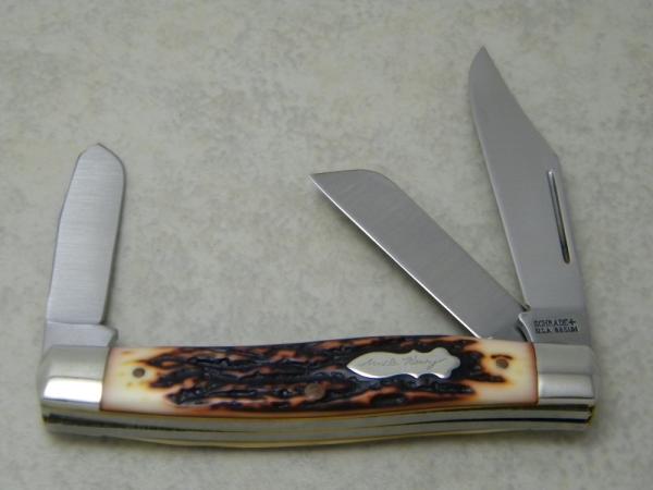 Schrade + USA 885UH Uncle Henry Staglon King Ranch Stockman Knife Schrade + USA 885UH Uncle Henry Staglon King Ranch Stockman Knife