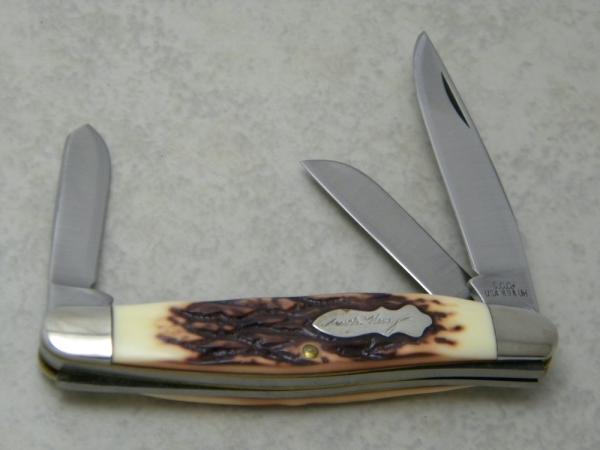 S.C.C. + Schrade USA 898UH Uncle Henry Staglon Stockman Knife 
