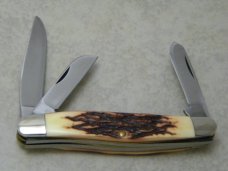S.C.C. + Schrade USA 898UH Uncle Henry Staglon Stockman Knife 