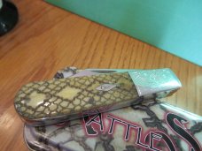 Case XX 2006 Rattle Snakeskin Limited Edition Scrolled Bolster Barlow Pattern # 62009 1/2 SS